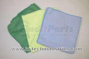 Hi-Tech Industries HT-20Y Microfiber Polishing Cloth, 16 in. x 16 in., Yellow