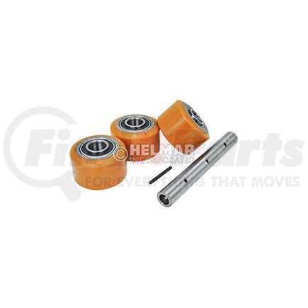 THE UNIVERSAL GROUP WH-746-AXLE-KIT POLY WHEELS (3)/BRGS/AXLE 95D)