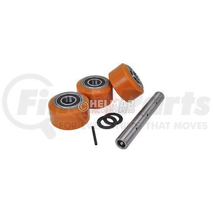 THE UNIVERSAL GROUP WH-748-AXLE-KIT POLY WHEELS (3)/BRGS/AXLE 95D)