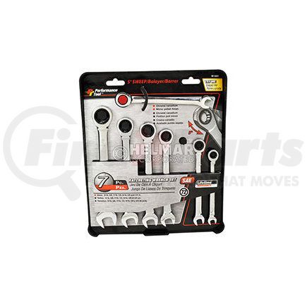 The Universal Group W1091 RATCHETING WRENCH SET (SAE 7PC