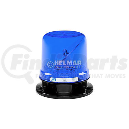ECCO 7660B 7660 Series RotoLED Beacon Light - Blue, 3 Bolt Mount, 12-24 Volt