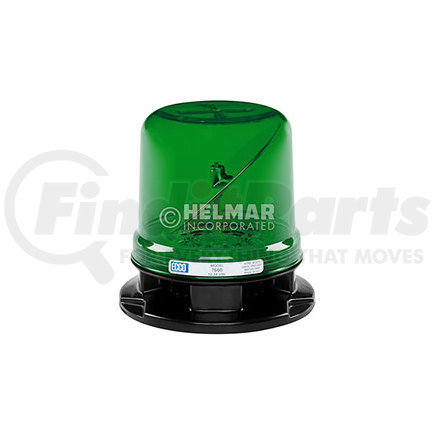 ECCO 7660G 7660 Series RotoLED Beacon Light - Green, 3 Bolt Mount, 12-24 Volt