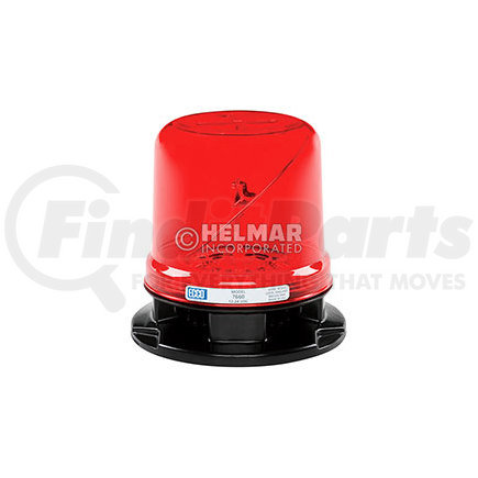 ECCO 7660R 7660 Series RotoLED Beacon Light - Red, 3 Bolt Mount, 12-24 Volt