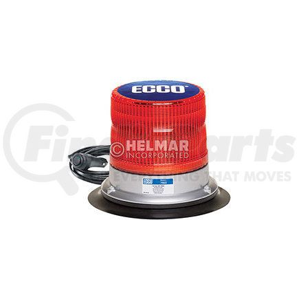 ECCO 7960R-VM 7960 Series Pulse LED Beacon Light - Red, Vacuum Mount, 12-24 Volt