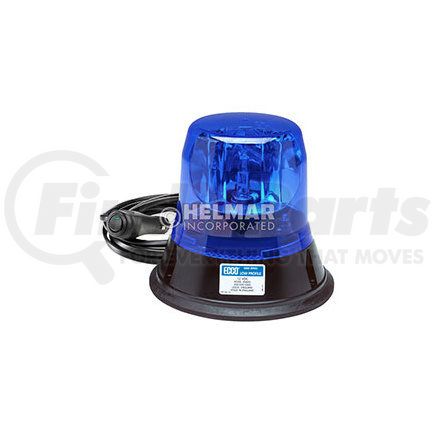 ECCO 5813B-MG 5800 Series Rotator Beacon Light - Blue Lens, Magnet Mount, 12 Volt