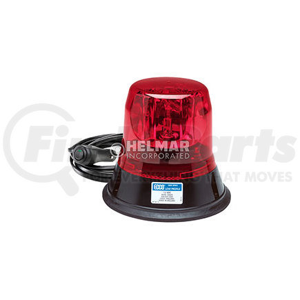 ECCO 5813R-MG 5800 Series Rotator Beacon Light - Red Lens, Magnet Mount, 12 Volt