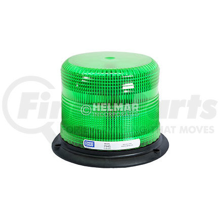 ECCO 7945G 7945 Series Pulse 2 LED Beacon Light - Green, 3 Bolt/1 Inch Pipe Mount