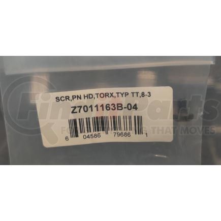 Federal Signal Z7011163B-04 SCR,PN HD,TORX,TYP TT,8-3