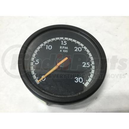 Freightliner A22-63126-001 Tachometer Gauge - ICU4, Black, 0 to 3000 RPM Range, 7.5 V, 3.70" O.D.