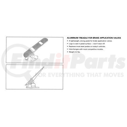 WABCO RSN4017E Air Brake Foot Valve Treadle