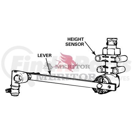 WABCO 4410500060 Electronically Controlled Air Suspension (ECAS) Height Sensor