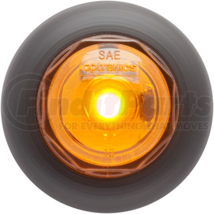 Optronics MCL10AKB Yellow 3/4” LED non-directional marker/clearance light with grommet