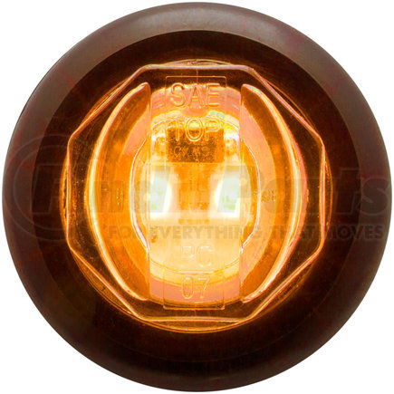 Optronics MCL11CAKB Clear lens yellow 3/4" PC rated marker/clearance light with grommet