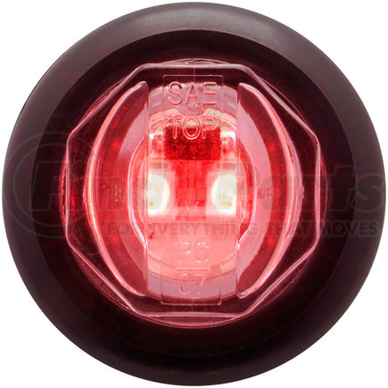 Optronics MCL11CRKB Clear lens red 3/4" PC rated marker/clearance light with A11GB grommet