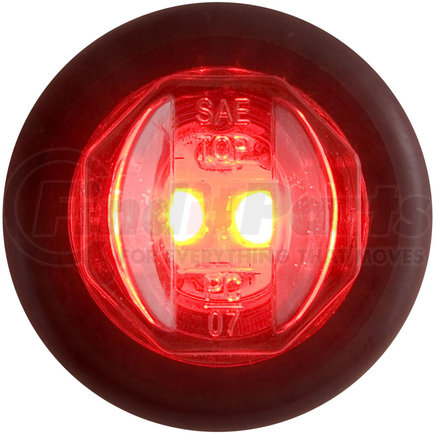 OPTRONICS MCL11RKB - red 3/4" pc rated marker/clearance light with a11gb grommet