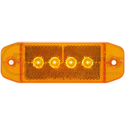 Optronics MCL76AB Yellow marker/clearance light with reflex