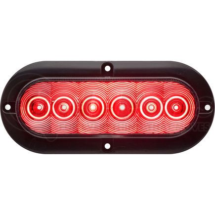 Optronics STL73RCB Clear lens red flange surface mount stop/turn/tail light