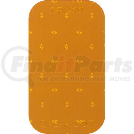Optronics RT10AB Yellow 3.5" x 2" self-adhesive reflector