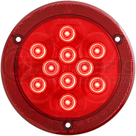Optronics STL43RBX Red stop/turn/tail light with reflex flange