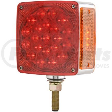 Optronics STL53ARPB Square dual face red/yellow pedestal mount light