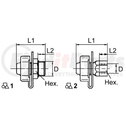 WABCO 4637031200 Disc Brake Hardware Kit - Test Connection