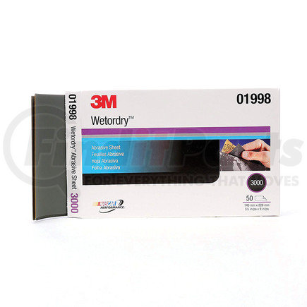 3M 1998 Wetordry™ Abrasive Sheet, 3000 Grade, 5-1/2" x 9"