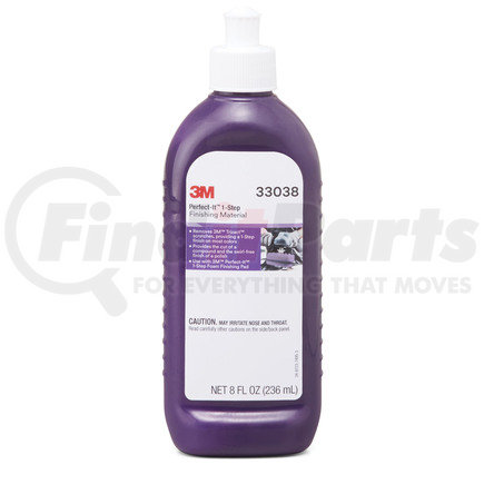 3M 33038 8 fl oz of Perfect-It™ 1-Step Finishing Material, 12/Case