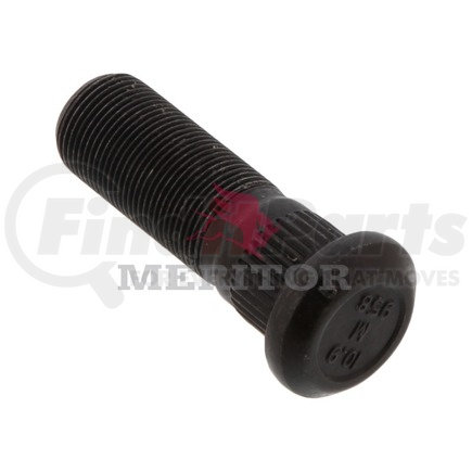 Meritor 09001958 Wheel Stud - RH Thread Direction, Serrated, 0.79" Body Length, 10.9 Grade