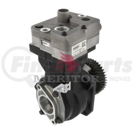 Meritor S4123520250 Air Brake Compressor - Single Cylinder, 352 CC, 12.5 bar Max Pressure, Flange Mounting