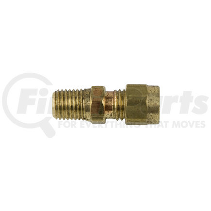 World American 84001 Air Brake Air Line Connector Fitting - Brass, 1/8"-1/16"NPTF Thread