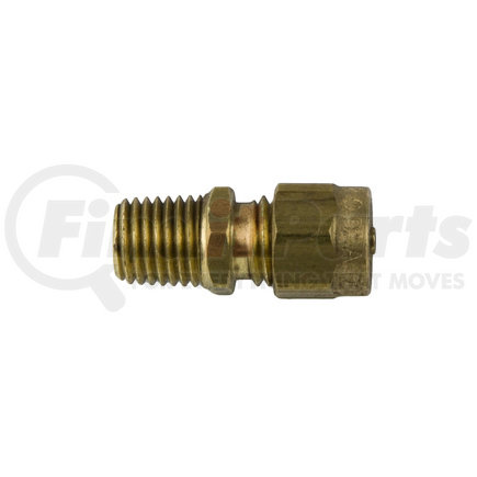 World American 84003 Air Brake Air Line Connector Fitting - Brass, 5/32"-1/16"NPTF Thread