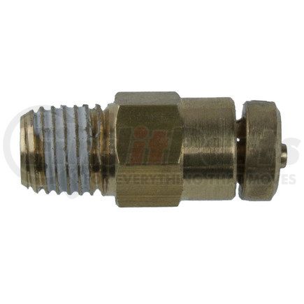 World American 84005 Air Brake Air Line Connector Fitting - Brass, 5/32"1/16" NPTF Thread, Push to Connect