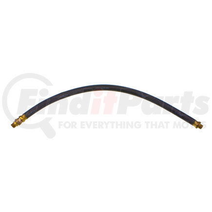 World American WA01-5005 Air Brake Hose Assembly - 30" Length, 1/2", 3/8"-18 NTPF Ends, 1 Fixed /1 Swivel