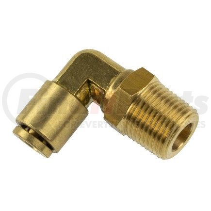 World American WA01-5817 Air Brake Air Line Elbow - Brass, 1/4" Tube Dia.-3/8" Pipe Thread, Male, Push-In