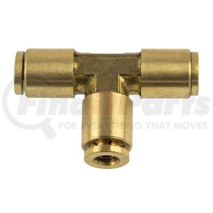 World American WA01-5833 Air Brake Air Line Tee - Brass, 1/4 in. Tube Diameter, Push-In