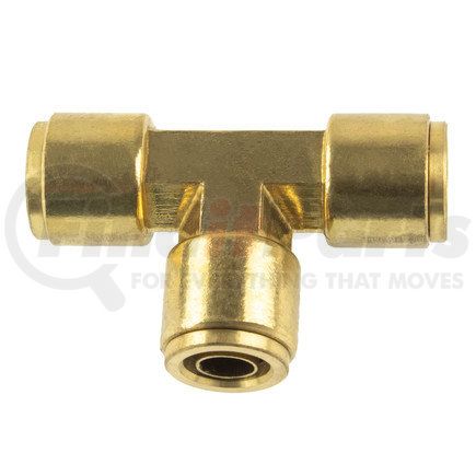 World American WA01-5835 Air Brake Air Line Tee - Brass, 1/2 in. Tube Diameter, Push-In