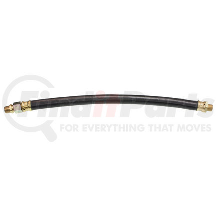 World American WA01-5000 Air Brake Hose Assembly - 18" Length, 1/2", 3/8"-18 NTPF Ends, 1 Fixed /1 Swivel