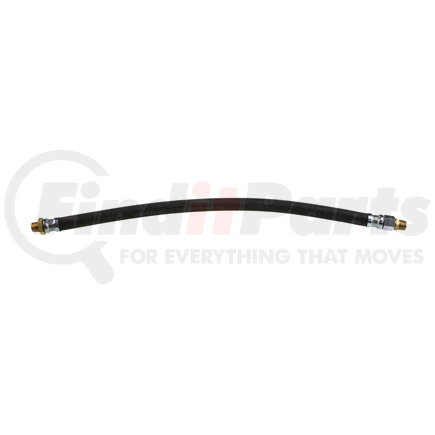 World American WA01-5002 Air Brake Hose Assembly - 24" Length, 1/2", 3/8"-18 NTPF Ends, 1 Fixed /1 Swivel