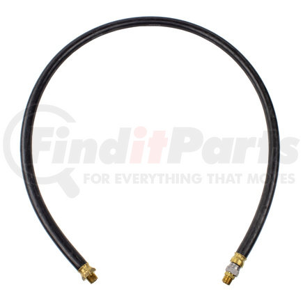 World American WA01-5118 Air Brake Hose Assembly - 60" Length, 1/2", 3/8"-18 NTPF Ends, 1 Fixed /1 Swivel