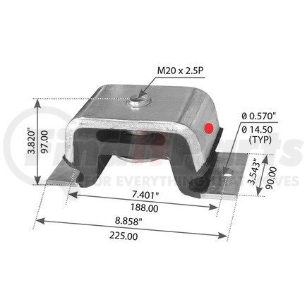 World American WA03-5257 MOTOR MOUNT