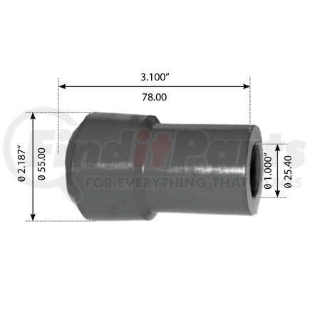 World American WA04-3003 Suspension Thrust Arm Bushing - Type 3, 1.750" Small End OD, 2.188" Large End OD