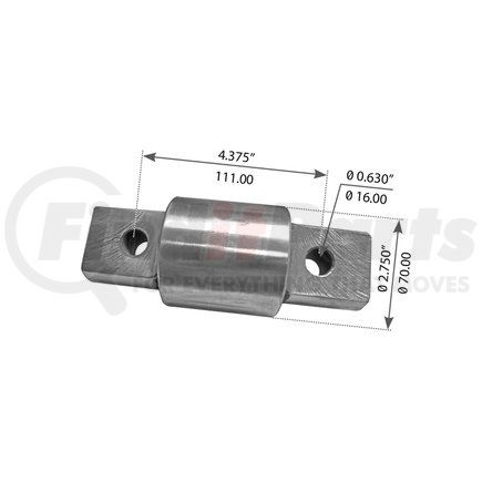 World American WA04-3188 Suspension Thrust Arm Bushing - Type 1, 4.375" C to C Length, 2.750" Body Diameter