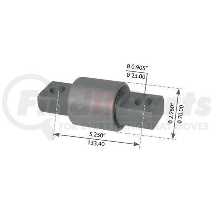 World American WA04-3190 Suspension Thrust Arm Bushing - Type 1, 5.250" C to C Length, 2.760" Body Diameter