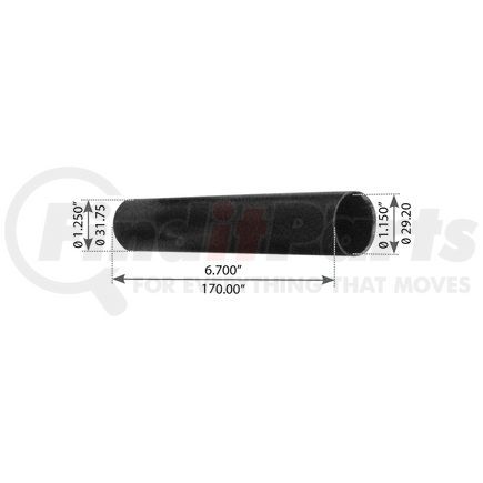 World American WA07-2071 Leaf Spring Shackle Bushing Sleeve - 6.700" Length, 1.150" ID, 1.250" OD