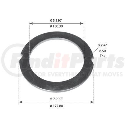 World American WA07-2250 Trunnion Washer - 5.125 ID, 7.000" OD, 0.250" Thick, for Volvo