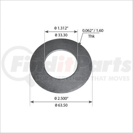 World American WA07-2371 Brake Cam Spacer / Washer - 1.312" ID, 2.500" OD< 1.60" Thick