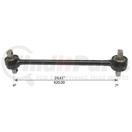 World American WA12-2265 Axle Torque Rod - Rigid, 24.440 Angle, 4-7 Degree, with Bushing, for Freightliner