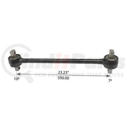 World American WA12-2272 Axle Torque Rod - Rigid, 23.230 Angle, 10-7 Degree, with Bushing, for Freightliner