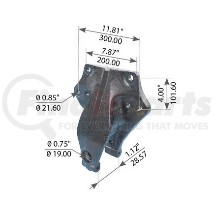 World American WA12-2344 AIR RIDE BRACKET