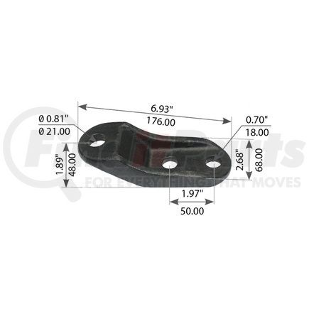 World American WA12-2371 SHOCK BRACKET FRONT 130MM
